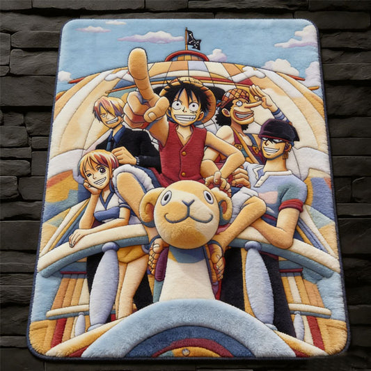 One Piece Going Merry Journey Rug