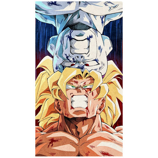 Goku Headbutts Frieza Rug