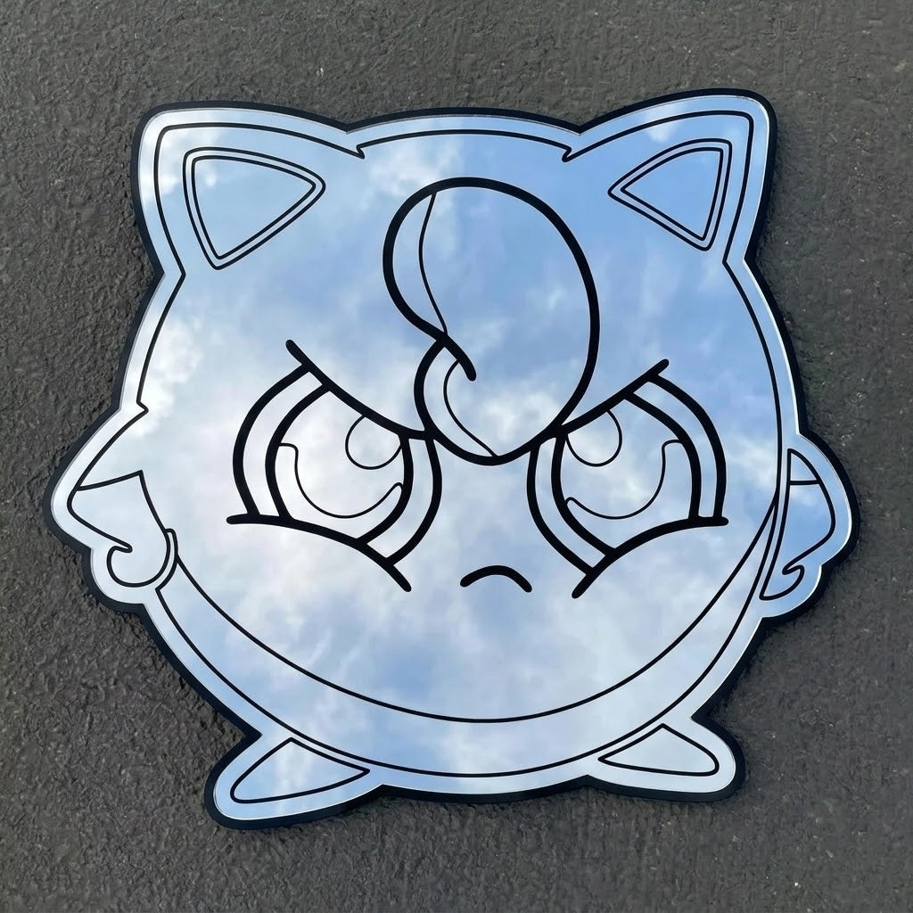 Jigglypuff Shaped Wall Mirror