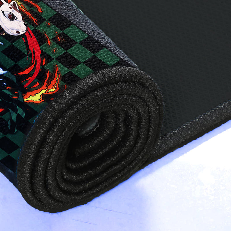 Demon Slayer inspired Gaming Rug