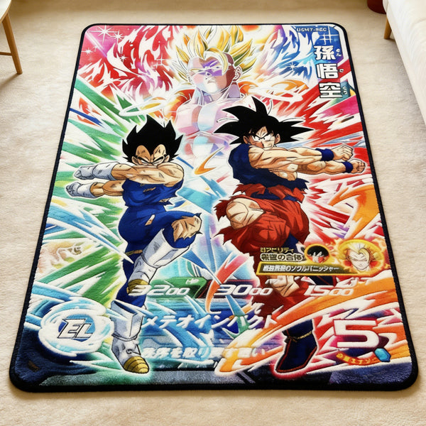 Goku and Vegeta Fusion Anime Rug