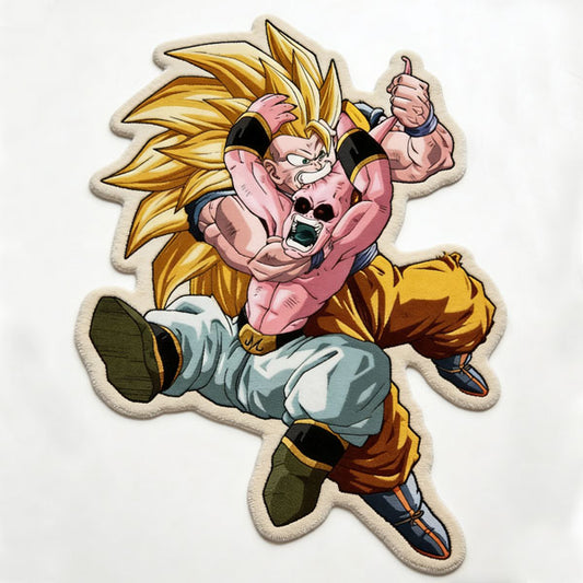 Goku Biting Buu Rug