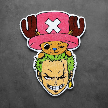 Zoro and Chopper Rug
