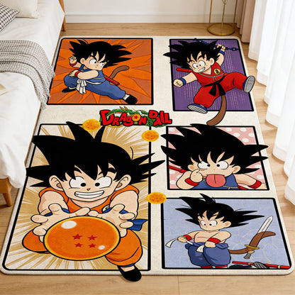 Retro Kid Goku Rug