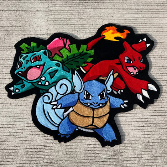 Pokémon Ivysaur, Charmeleon & Wartortle Rug