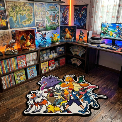 Ash’s Ace Pokémon Team Rug
