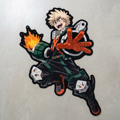 Bakugo Explosion Character Rug
