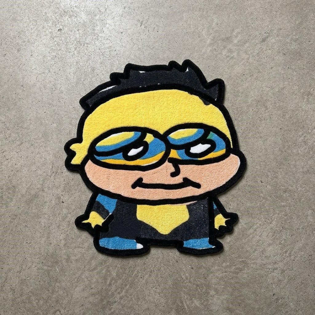 Blonde Goggle Hero Rug