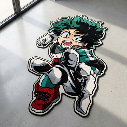 Chibi Deku Anime Shaped Rug