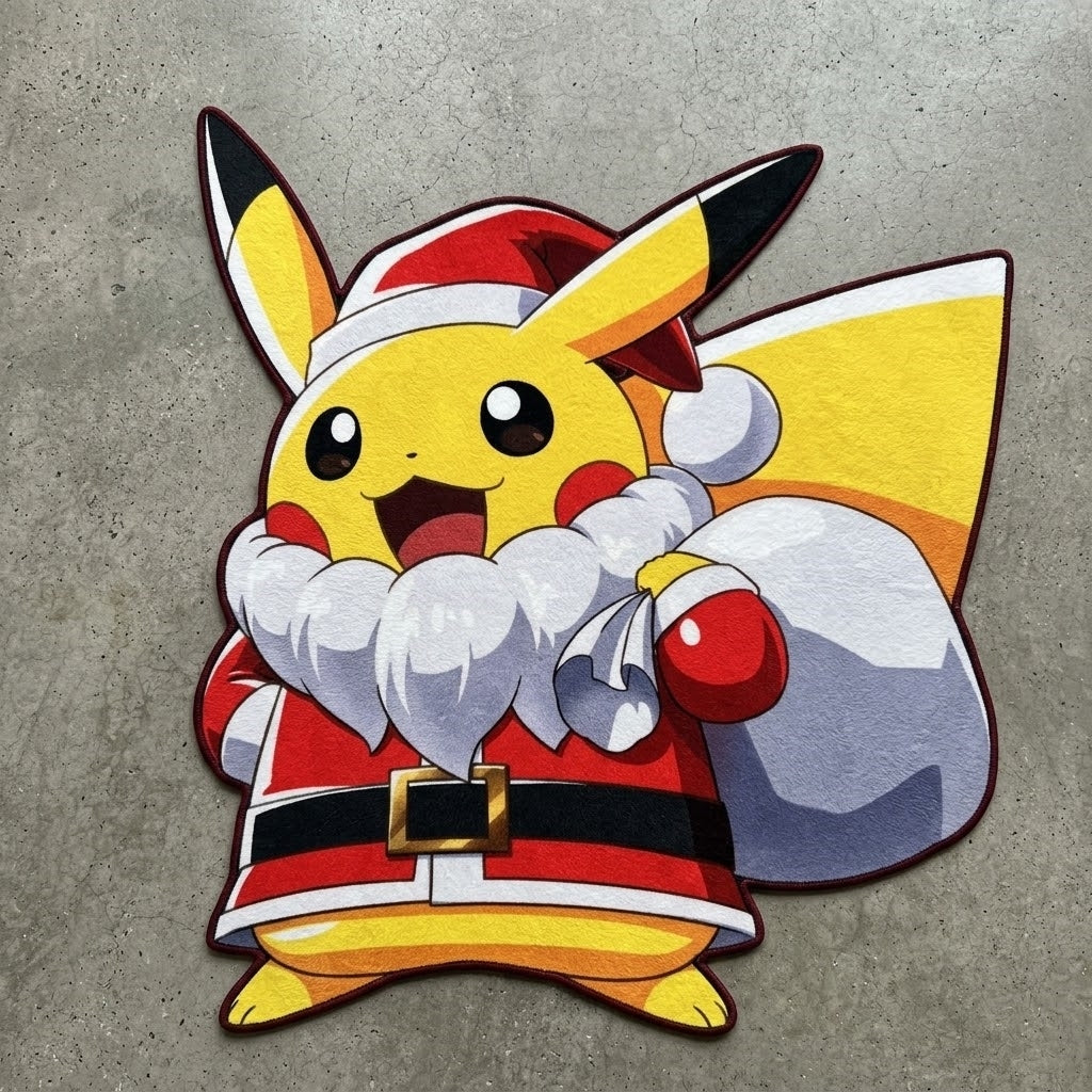 Christmas Pikachu Rug