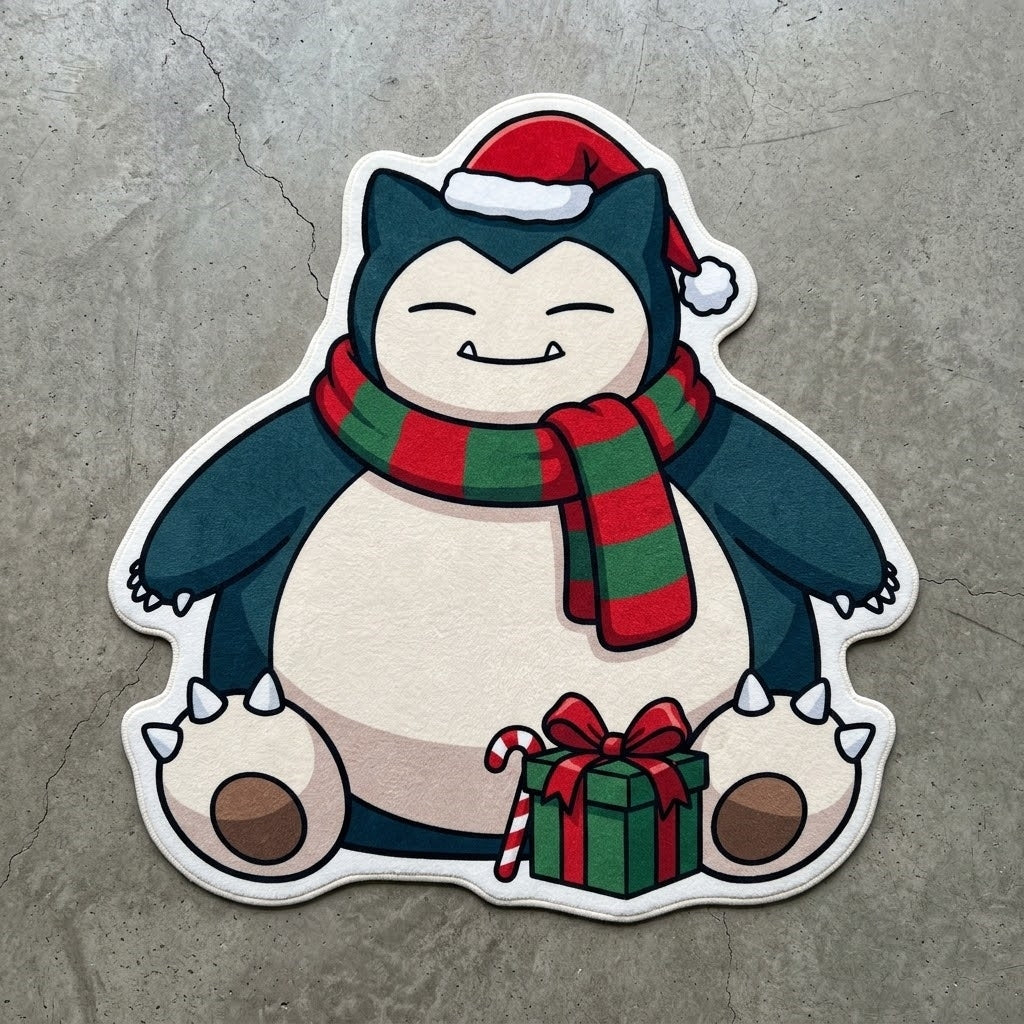 Christmas Snorlax Rug