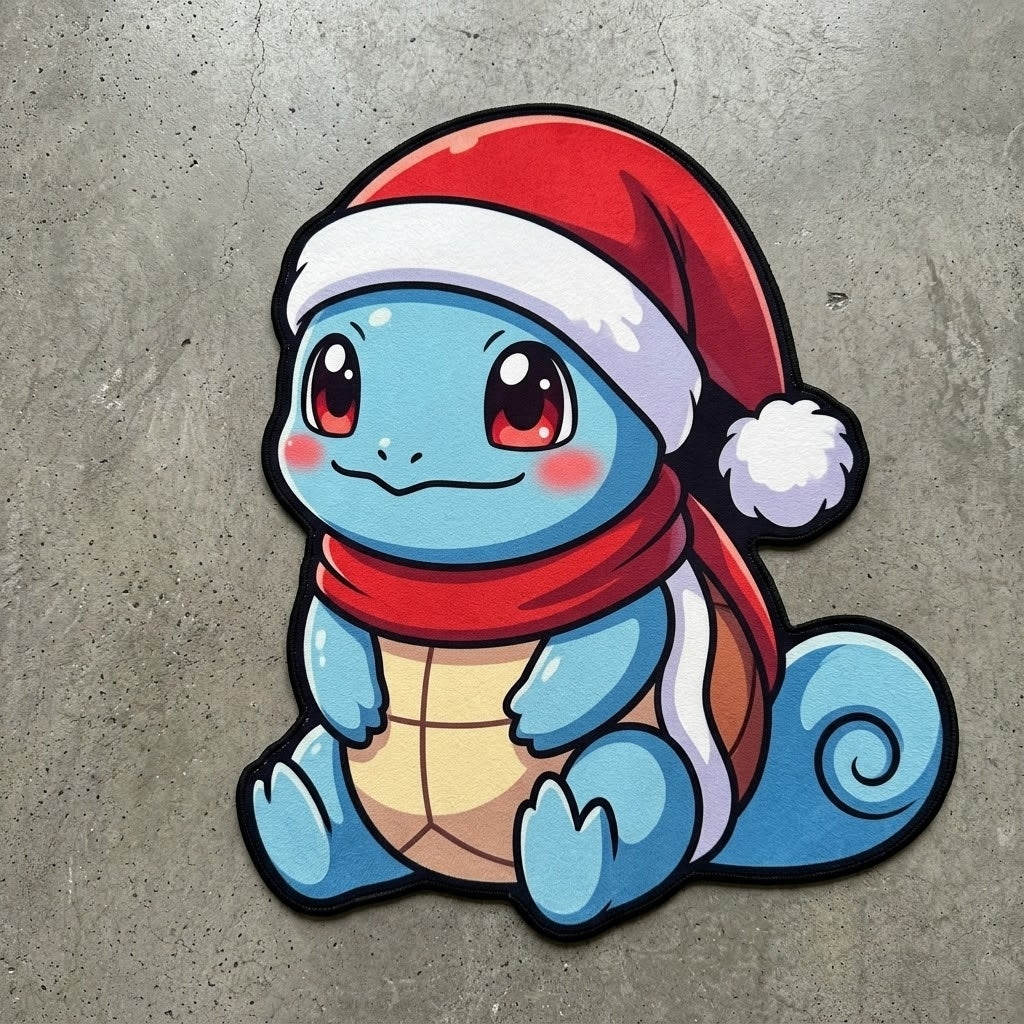 Christmas Squirtle Rug