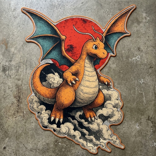 Dragonite Cloud Shaped Rug