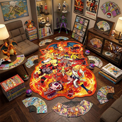 Fire-Type Pokémon Rug