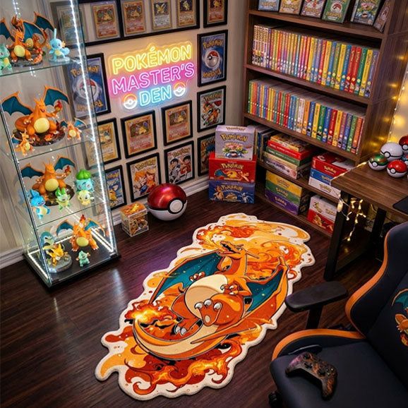 Flame King Charizard Rug