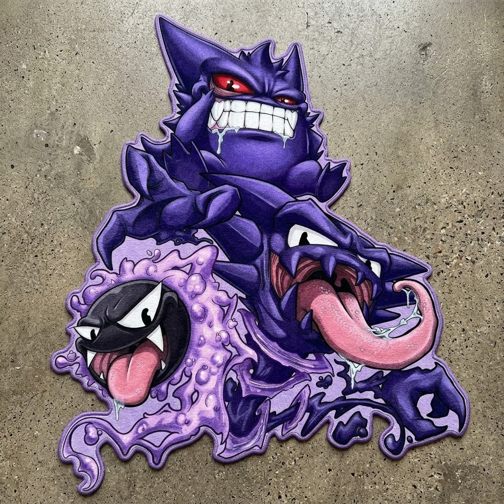 Ghastly Evolution Shaped Rug
