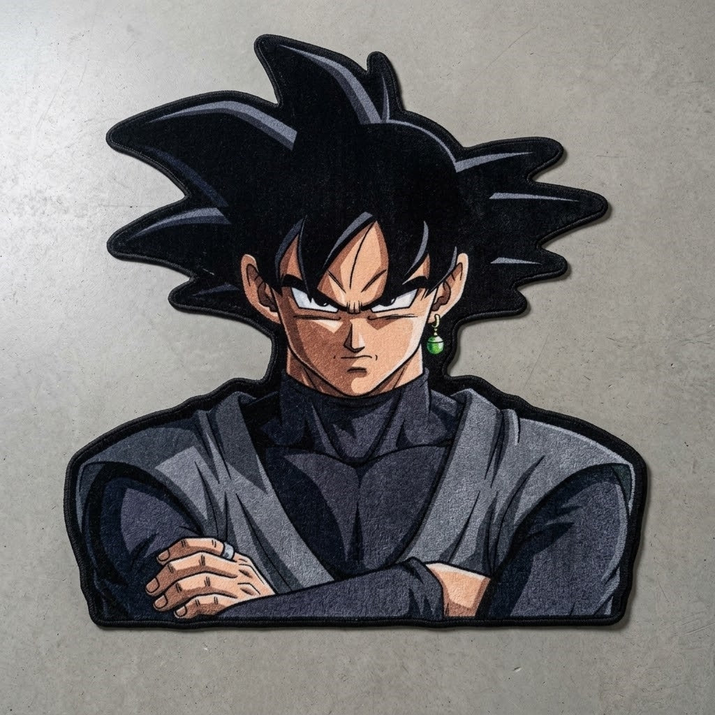 Goku Black Portrait Rug