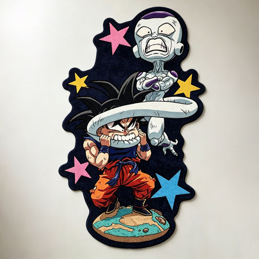 Goku Pulling Frieza's Tail Rug