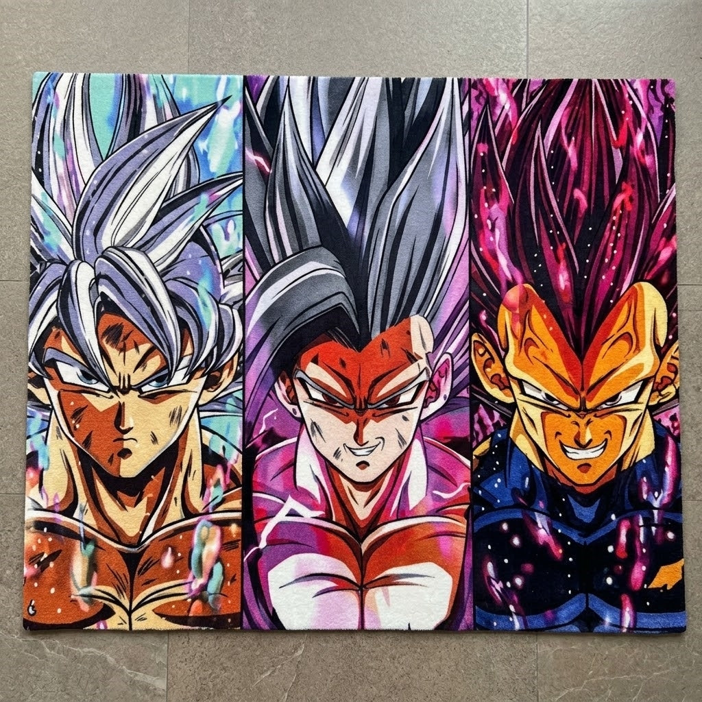 Goku & Vegeta Triple Form Rug