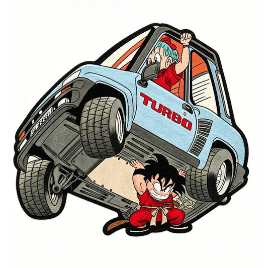 Goku and Bulma Rug