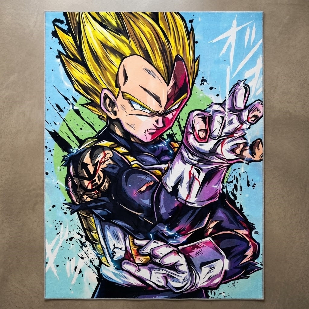 Golden Vegeta Rug