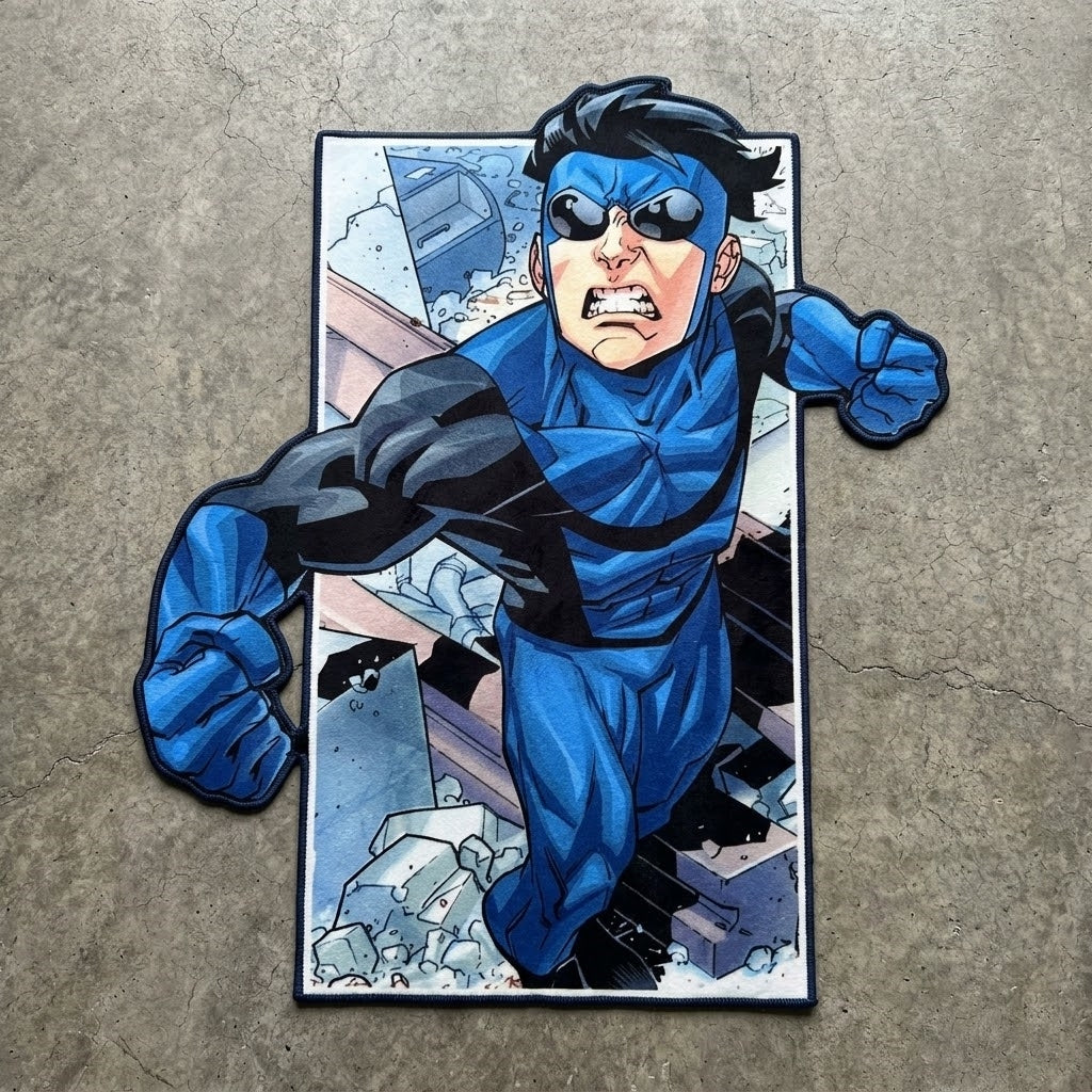 Invincible Blue Suit Rug