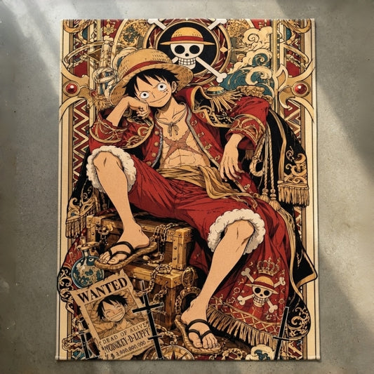 Luffy On Throne Rug