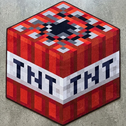 Minecraft TNT Block Rug
