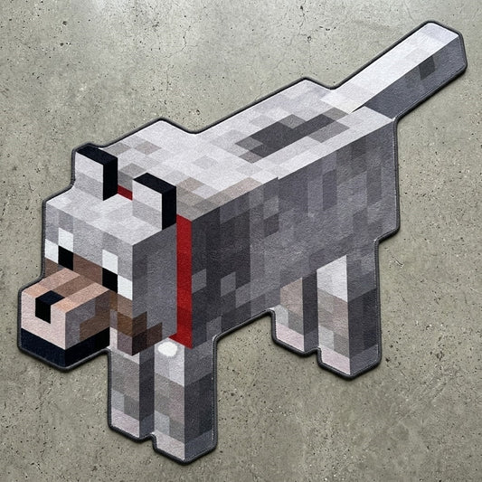 Minecraft Wolf Rug