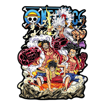 One Piece Luffy Growth Anime Rug