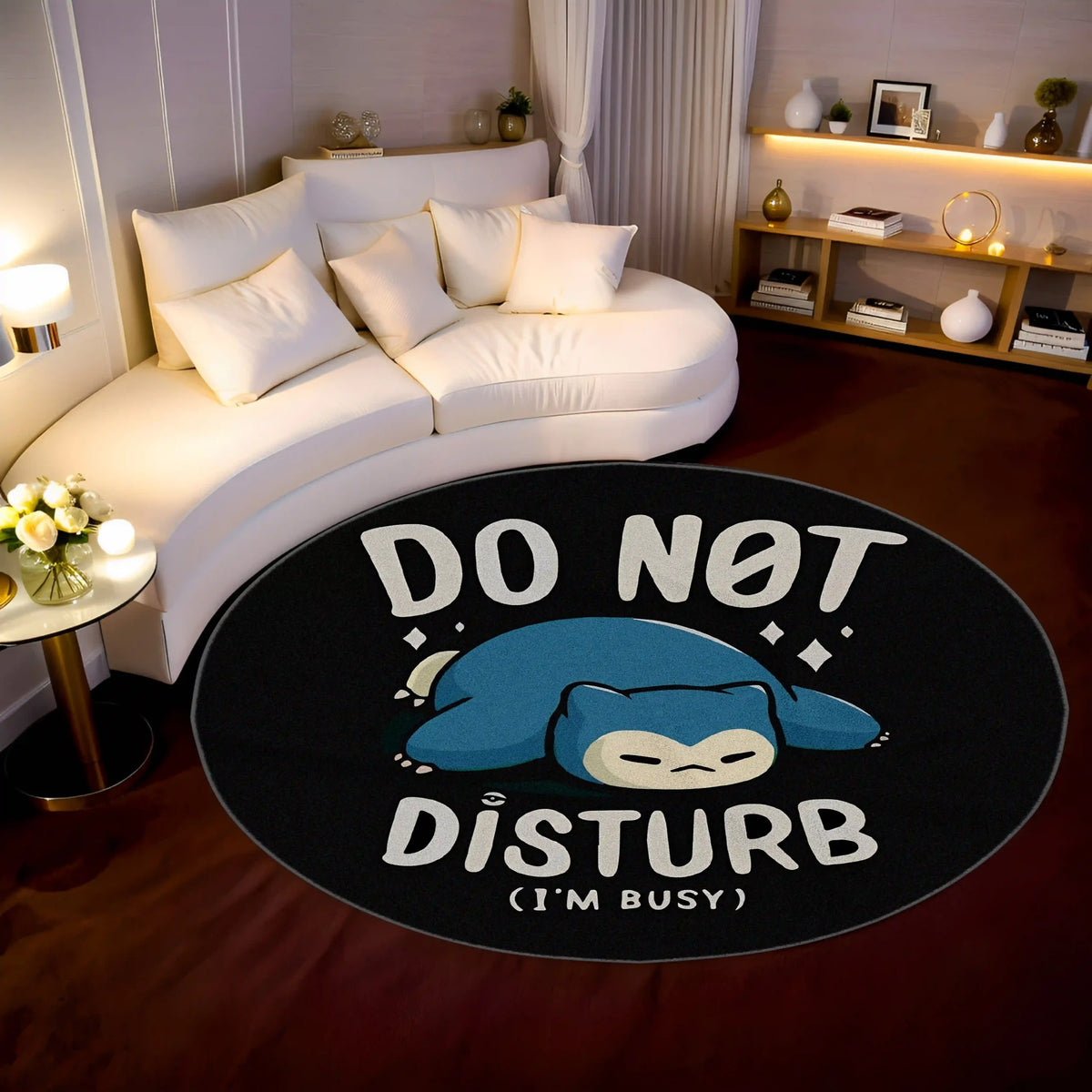 Snorlax Round Rug