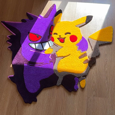 Pokémon Gengar & Pikachu Rug