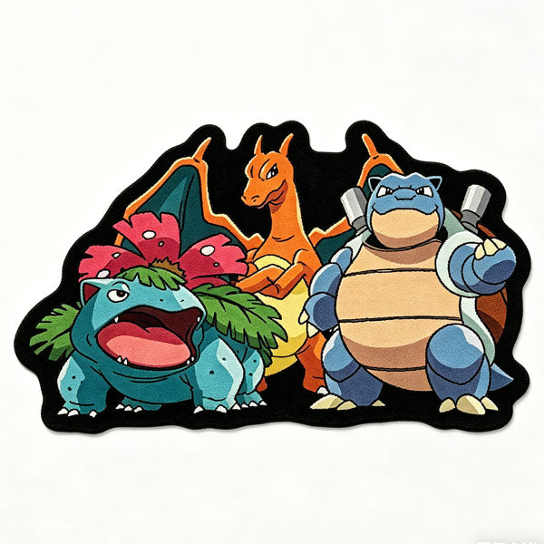 Pokémon Rugs – Bulbasaur,Charizard,Squirtle
