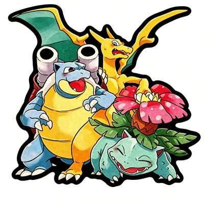 Pokémon Starter Trio Shaped Rug – Bulbasaur, Charizard & Blastoise
