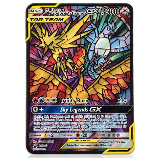 Pokemon Promo Moltres & Zapdos & Articuno GX sm210 Card Rug