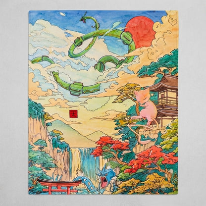 Pokemon Ukiyo-e Rug