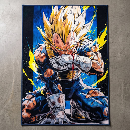 Prince Vegeta Wounded Battle Rug