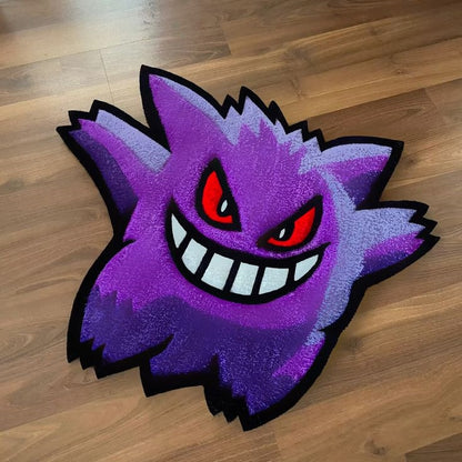 Purple Gengar Shaped Rug