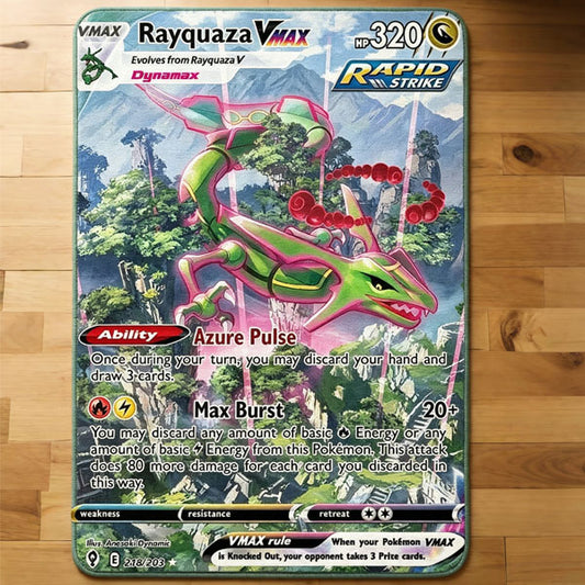 Rayquaza 2021 Pokemon Sword and Shield Evolving Skies VMAX Alternate Art Secret #218 PSA Authenticated 9 Card Rug