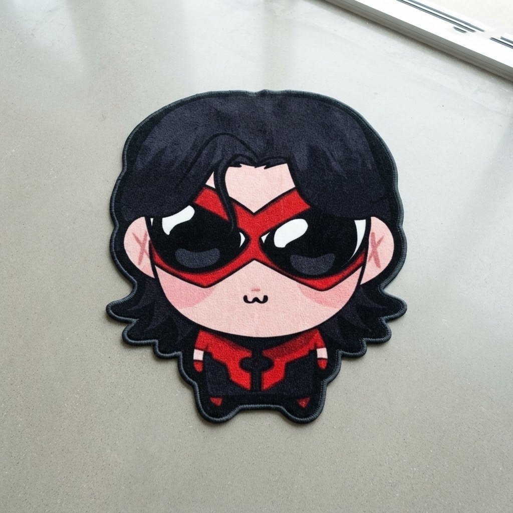 Red Shadow Heroine Rug