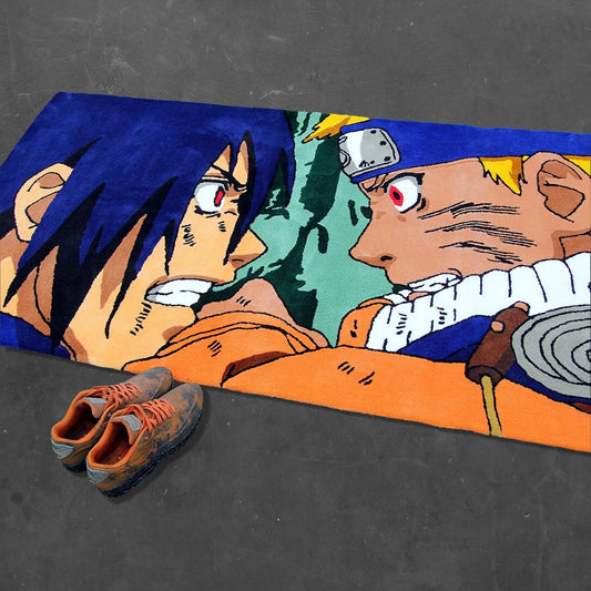 Naruto vs Sasuke Battle Rug