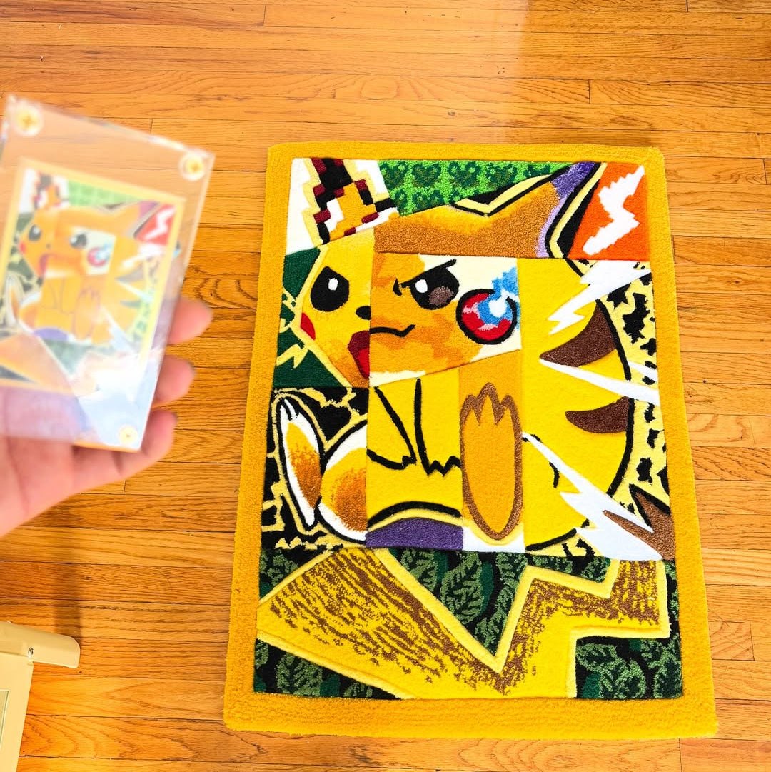 Pikachu Card Rug