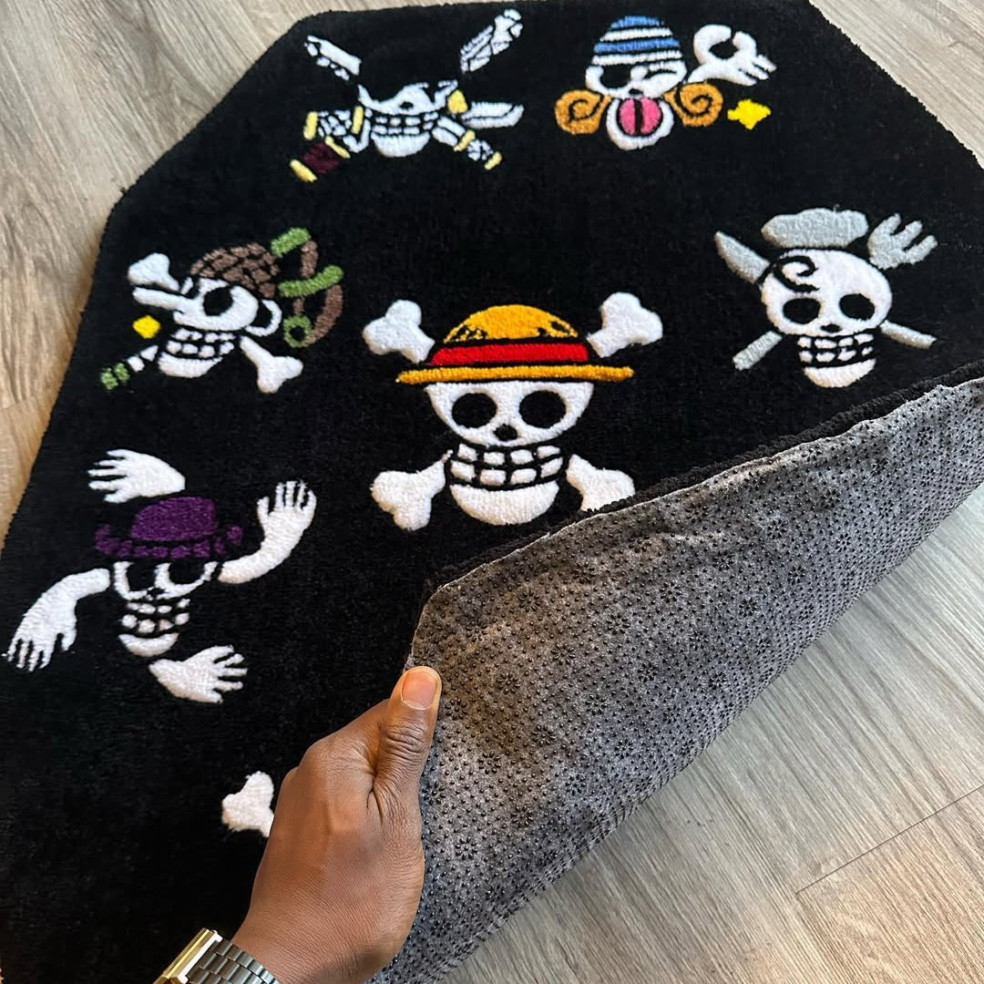 One Piece Jolly Roger Rug