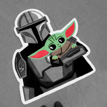 The Mandalorian and Baby Yoda Rug