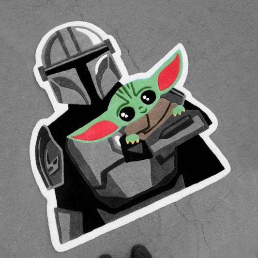 The Mandalorian and Baby Yoda Rug