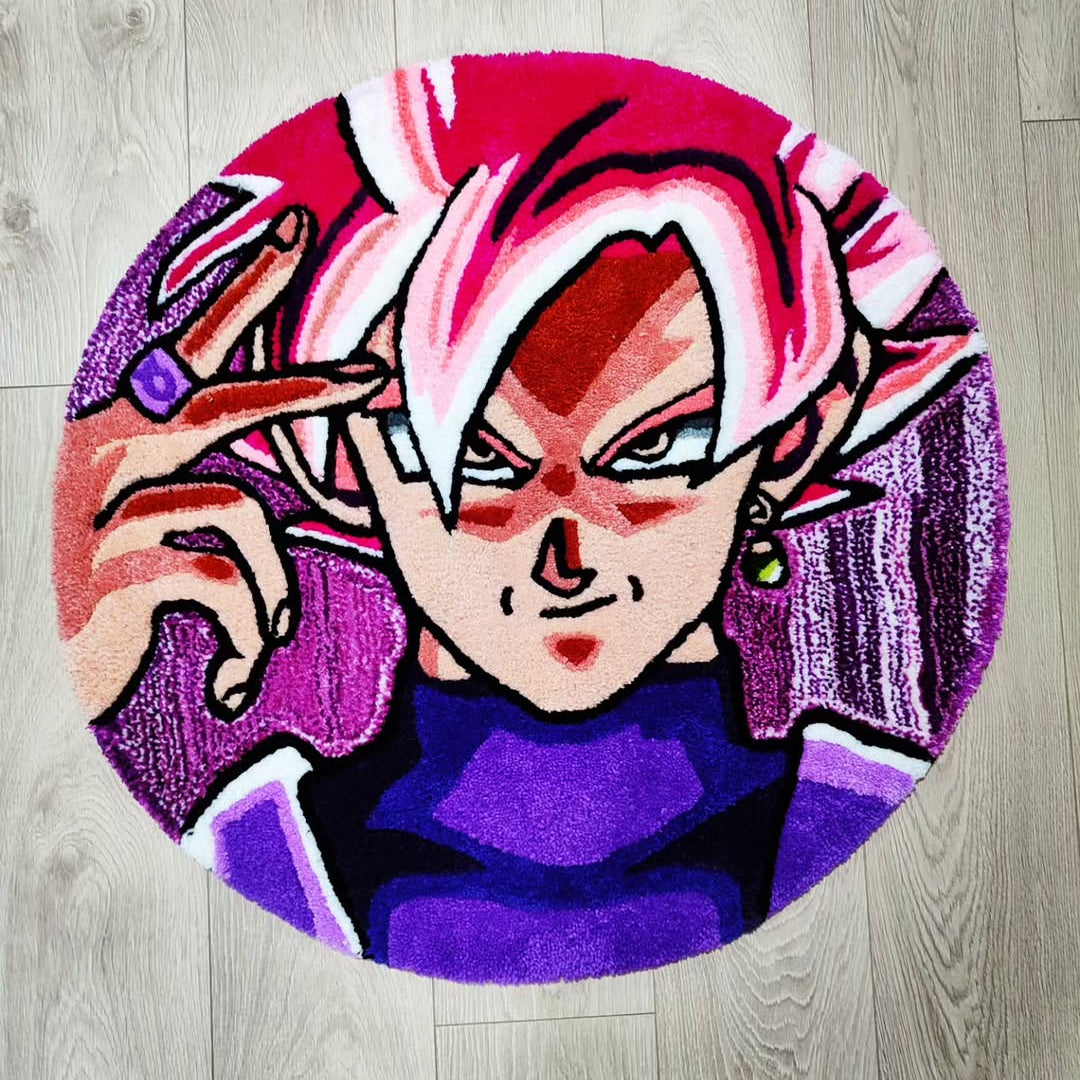 Pink Goku Black Rug