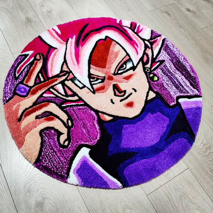 Pink Goku Black Rug