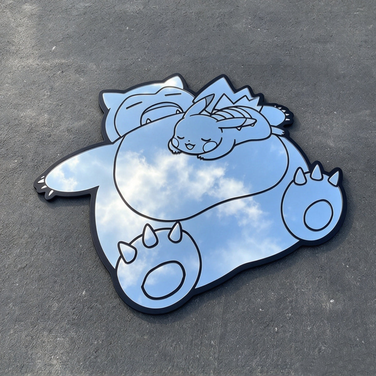 Snorlax & Pikachu Shaped Mirror
