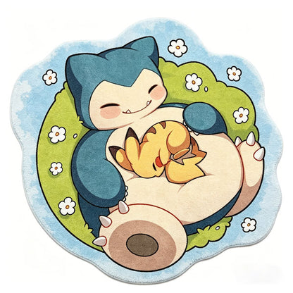 Snorlax and Pikachu Rug - Meadow
