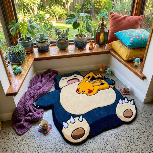 Snorlax and Pikachu Rug